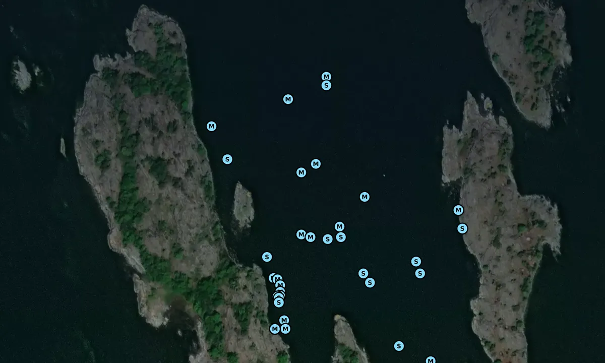 Satelite image of Höga Kornskär - Lånjö - Vikbolandet