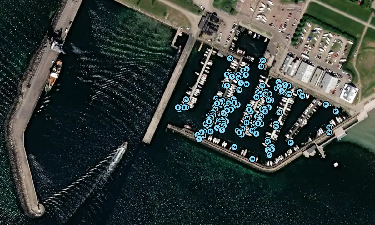 Satelite image of Höganäs Hamn