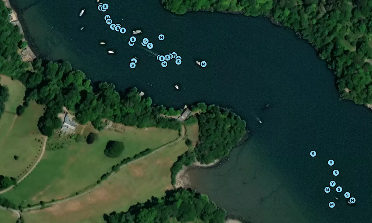 Satelite image of Hole Farm Moorings