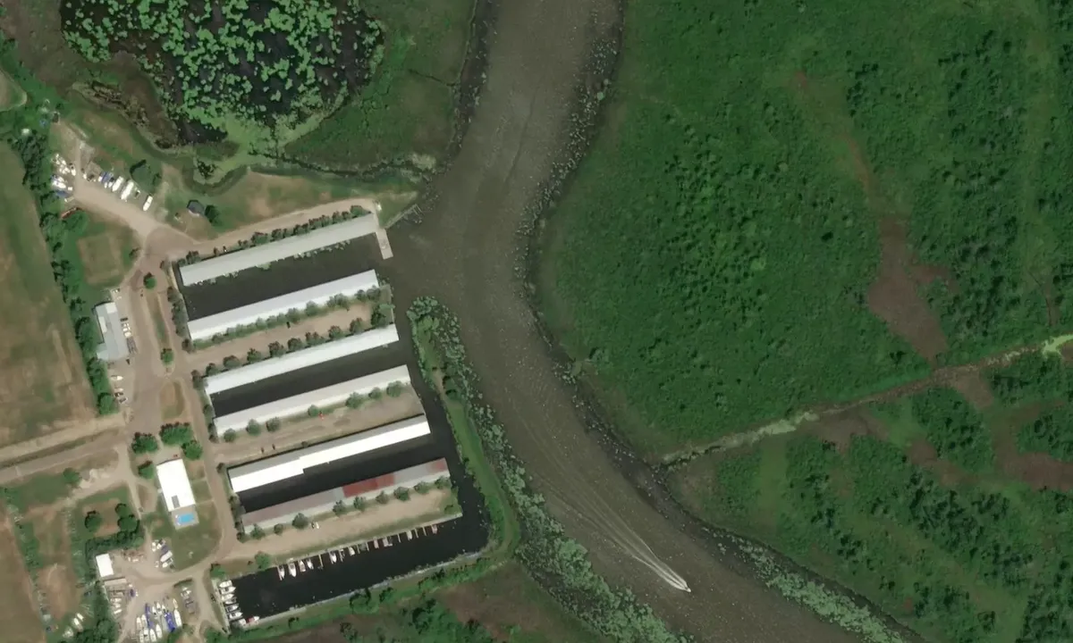 Satelite image of Holland River Marina