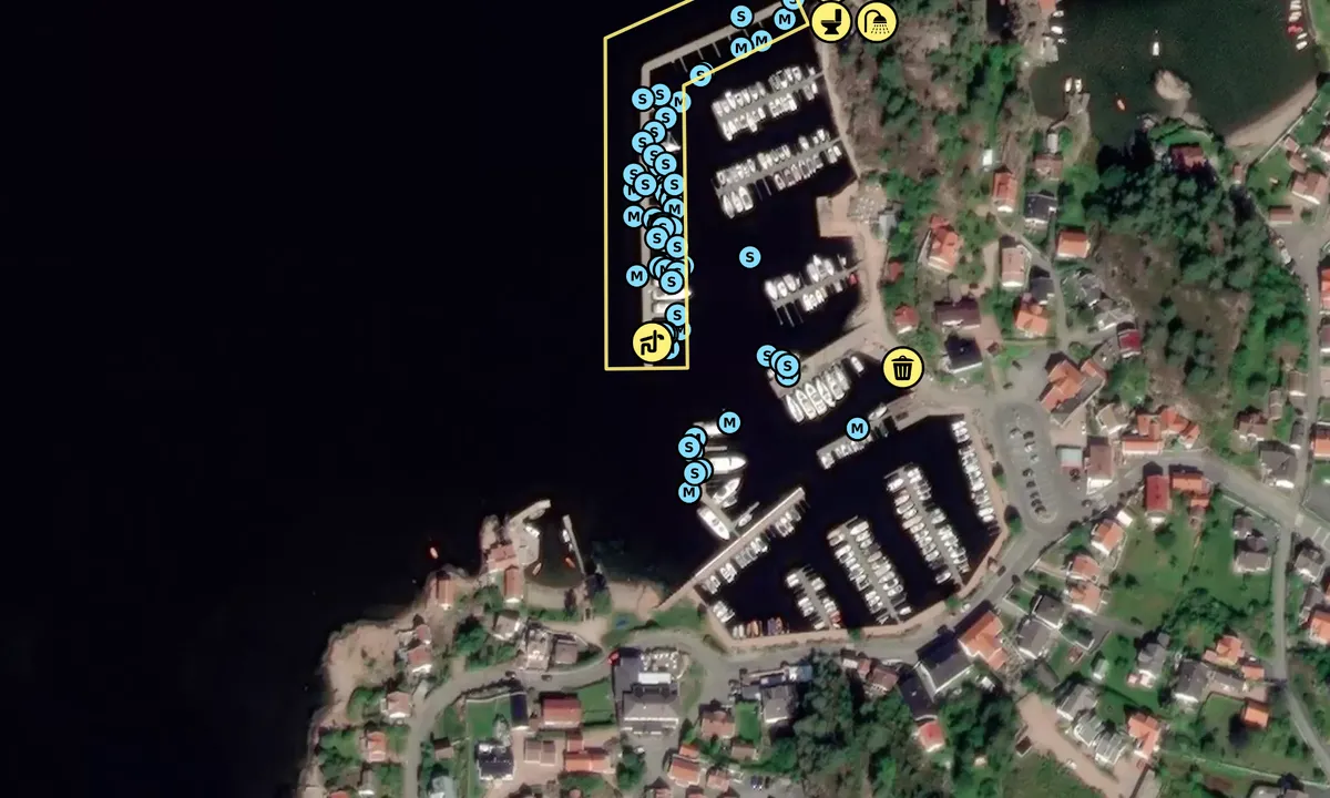 Satelite image of Holmsbu Havn