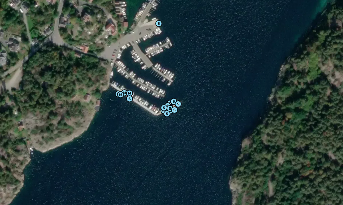 Satelite image of Hombursund marina