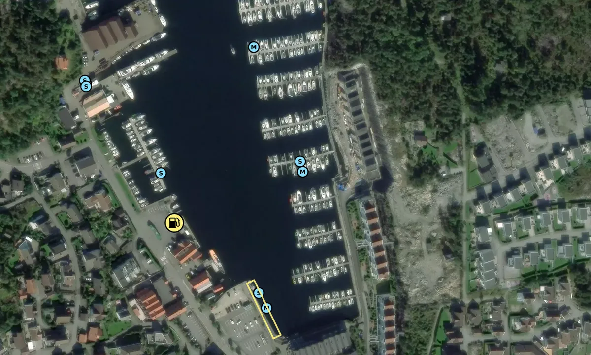 Satelite image of Hommersåk