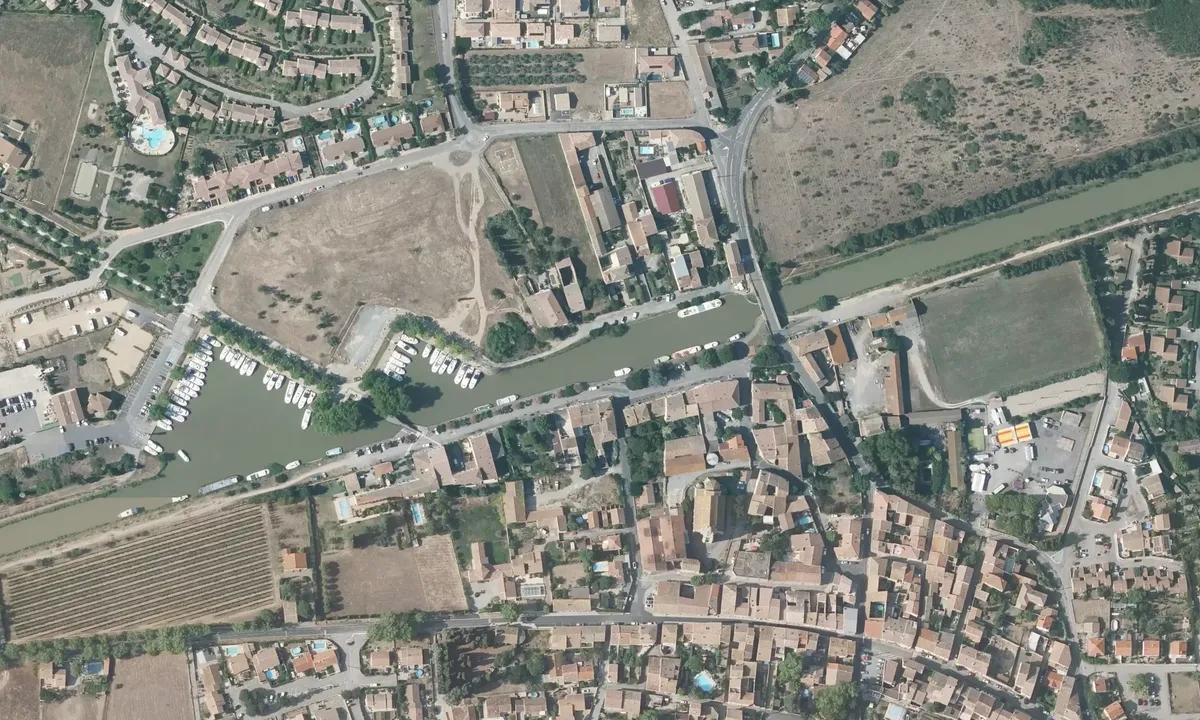 Satelite image of Homps Port Minervois