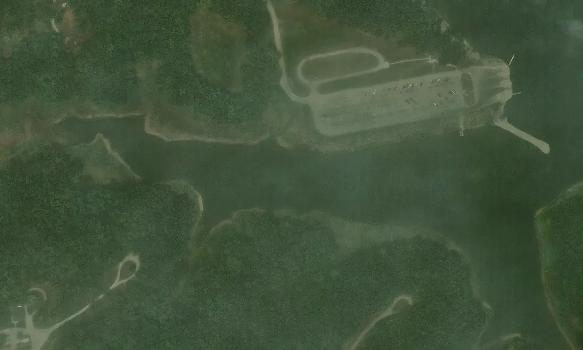 Satelite image of Honey Creek State Park