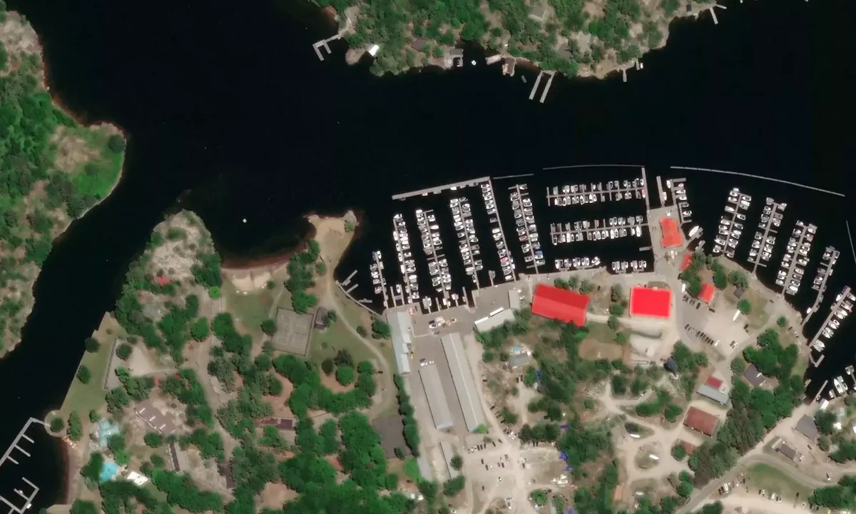 Satelite image of Honey Harbour Boat Club's Marina