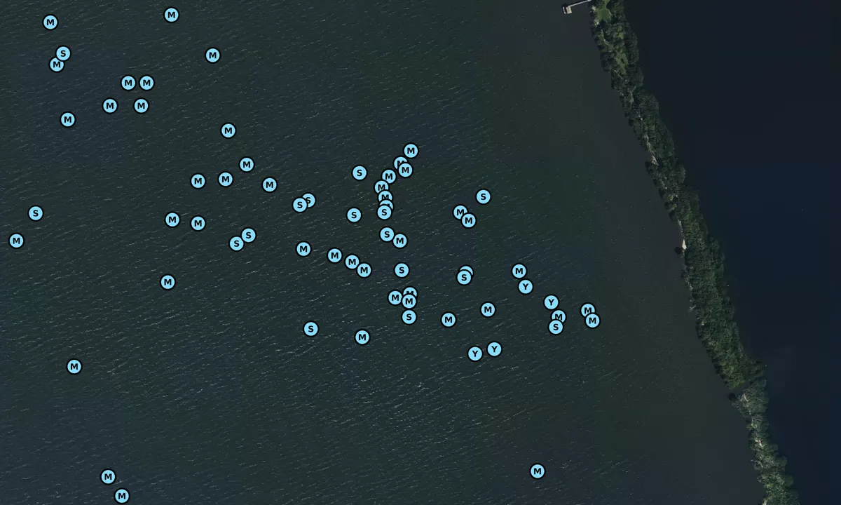 Satelite image of Honeymoon Lake