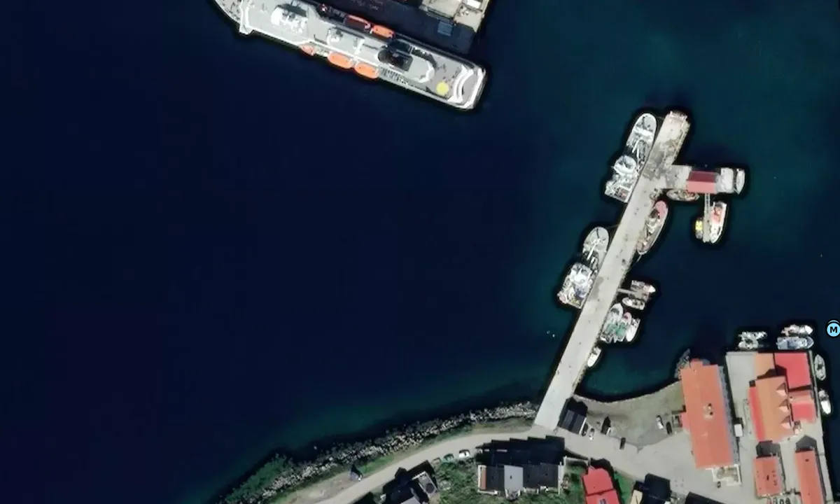 Satelite image of Honningsvåg