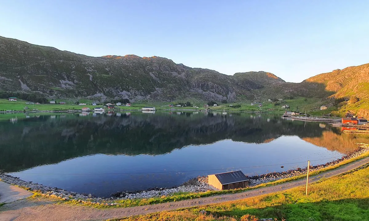 Fint i Honningsvåg en slik kveld!