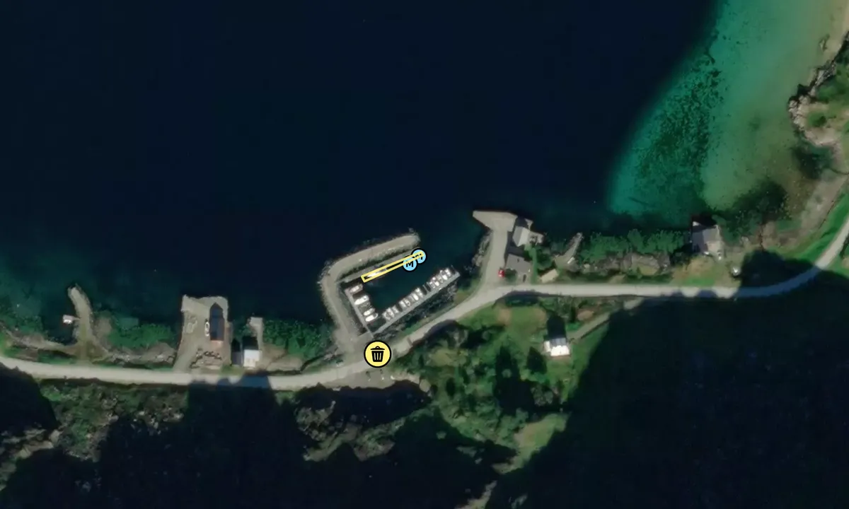 Satelite image of Honningsvåg Båthavn