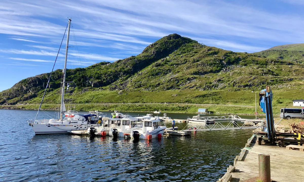 Hønsebybotn: Flott sted med solid flytebrygge. Eies av de som driver butikken. Brukes også for utleiebåter til fisketurisme. De har egne båser