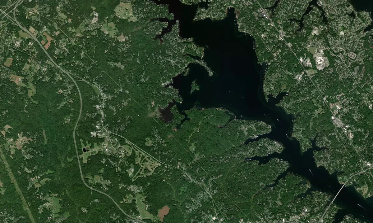 Flyfoto av Hopkins Creek