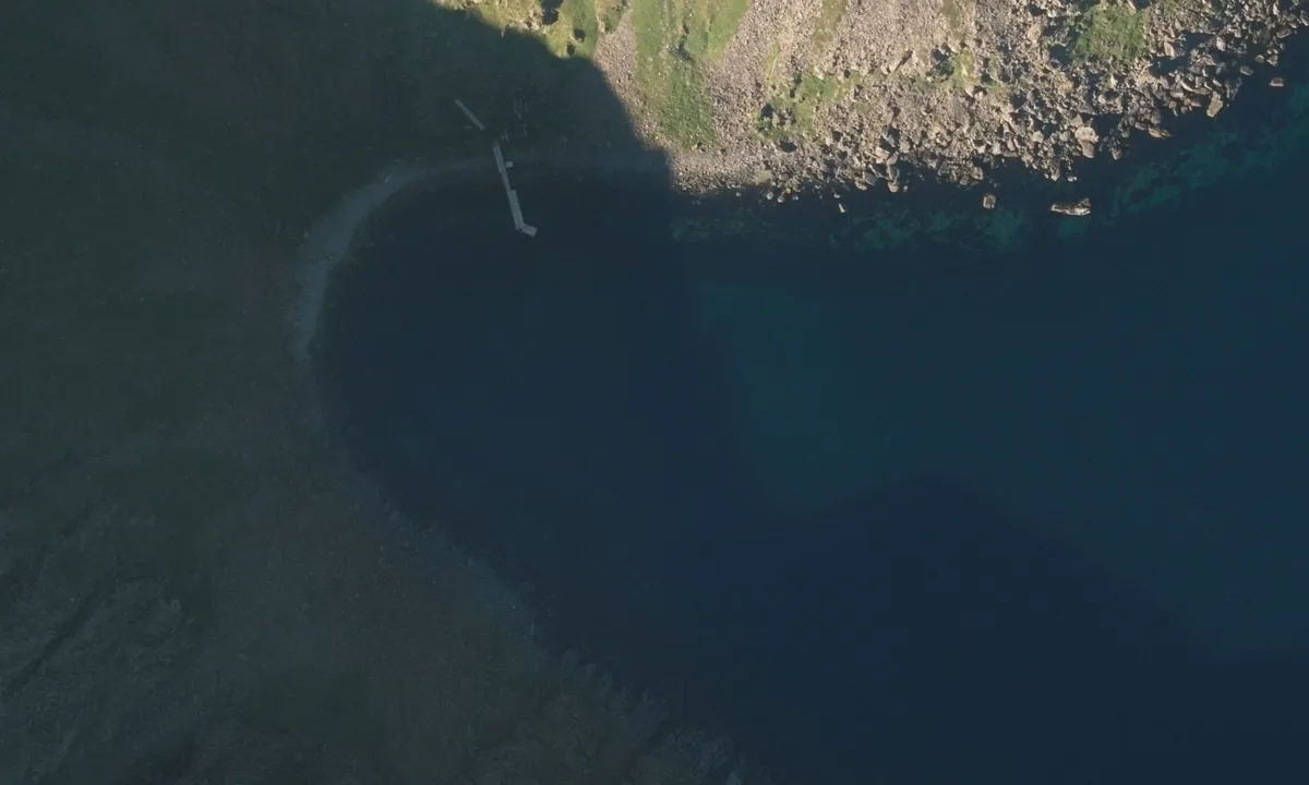 Flyfoto av Hornvika - Nordkapp