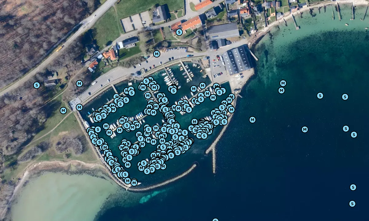 Satelite image of Høruphav Havn