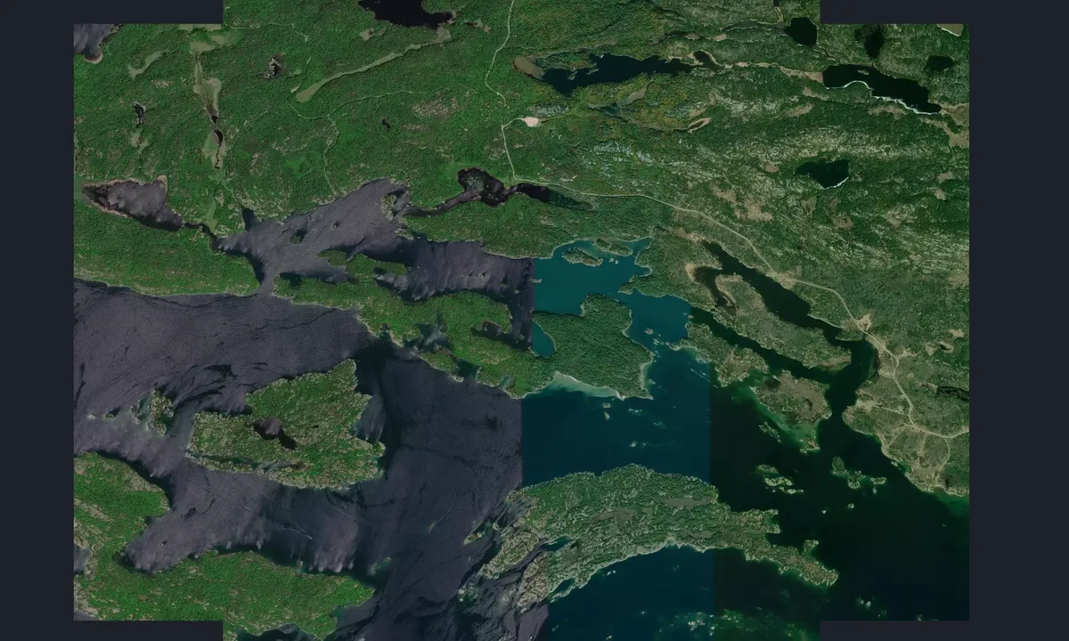 Flyfoto av Hotham Island