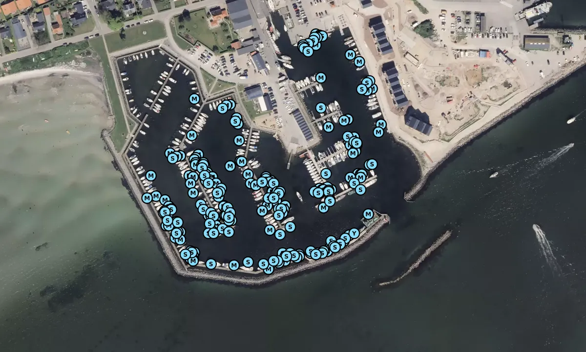 Satelite image of Hou Lystbådehavn (Odder)