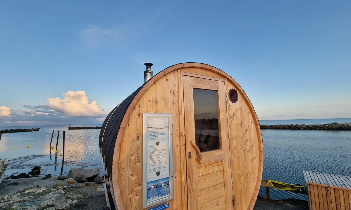 Hou Lystbådehavn - Ved Limfjorden: Hyggelig sauna til leie. Dkk 40/person.