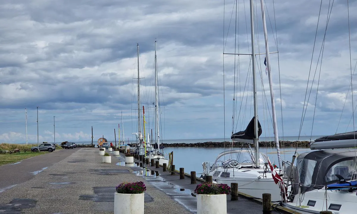 Hou Lystbådehavn - Ved Limfjorden: {"base": "no", "no": "Flott utsikt mot \u00f8st.", "se": "Fin utsikt mot \u00f6ster.", "en": "Great view to the east.", "da": "Flot udsigt mod \u00f8st."}