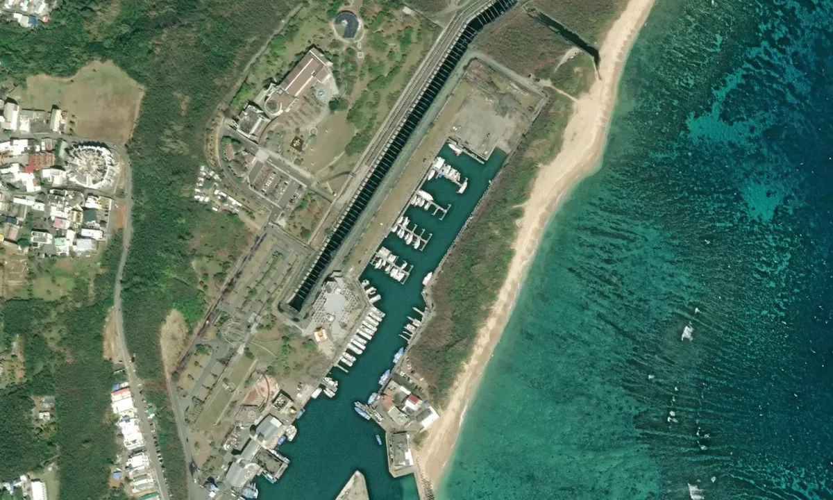 Satelite image of Houbihu Marina