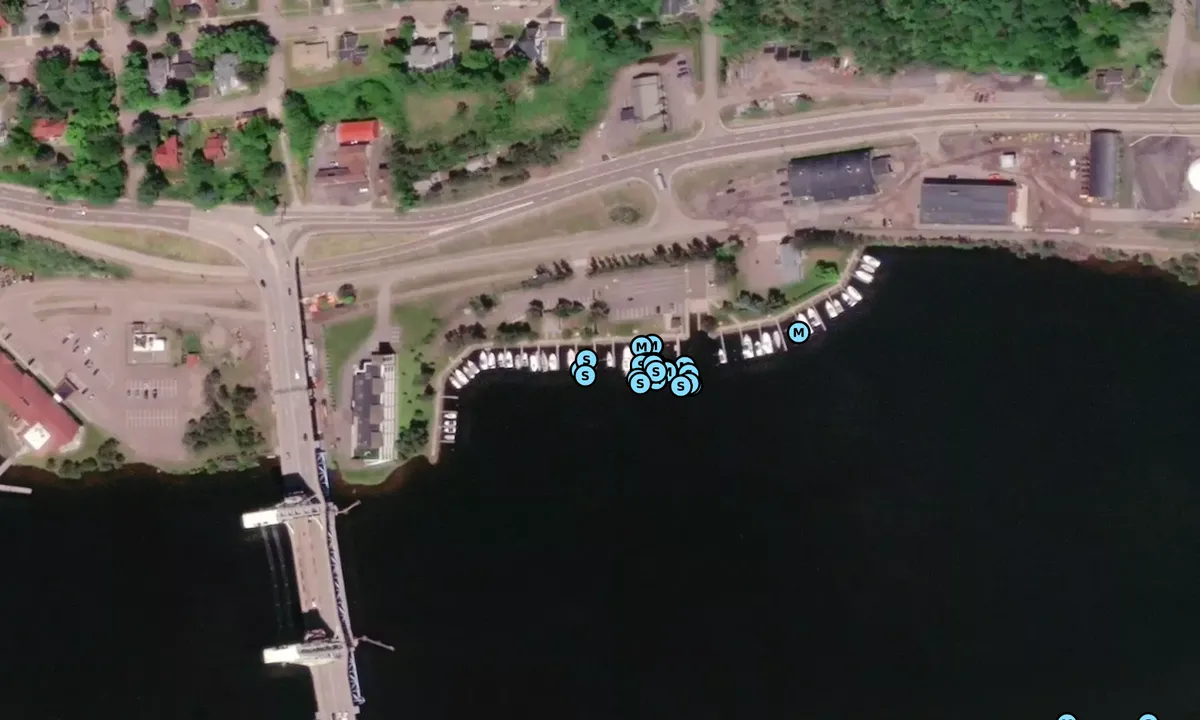 Satelite image of Houghton County Marina