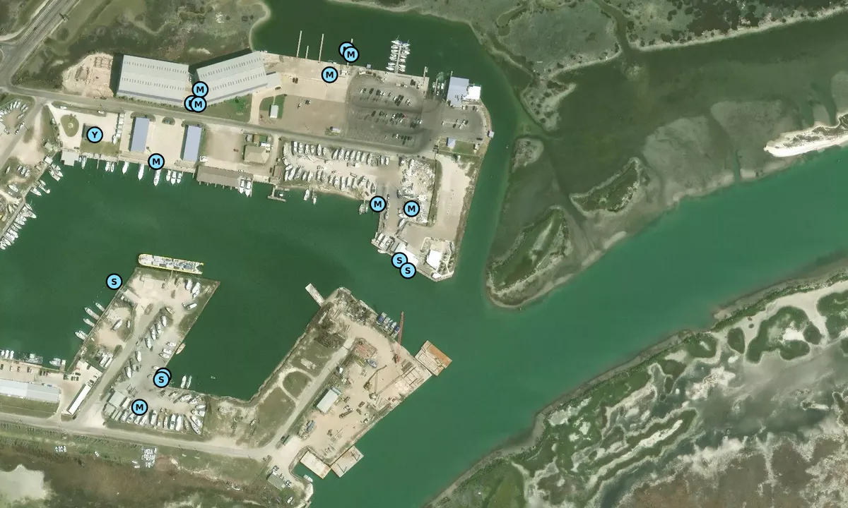 Satelite image of House of Boats
