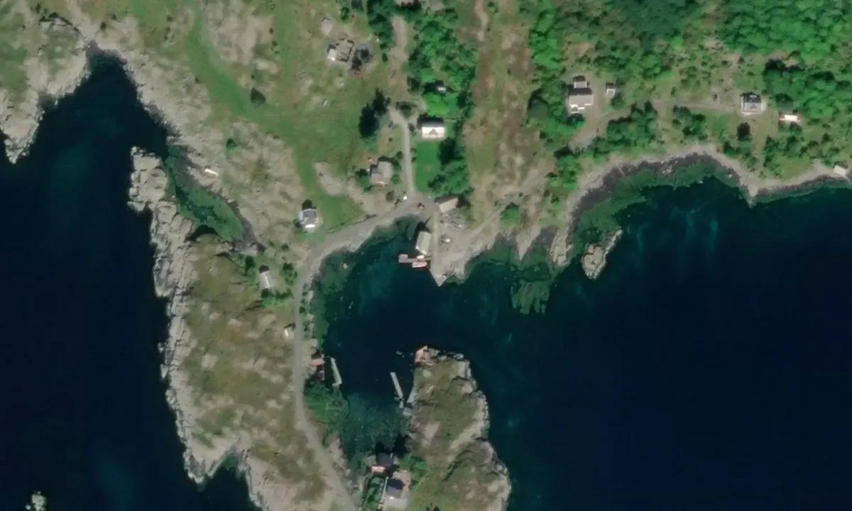 Satelite image of Hovden - Barekstad