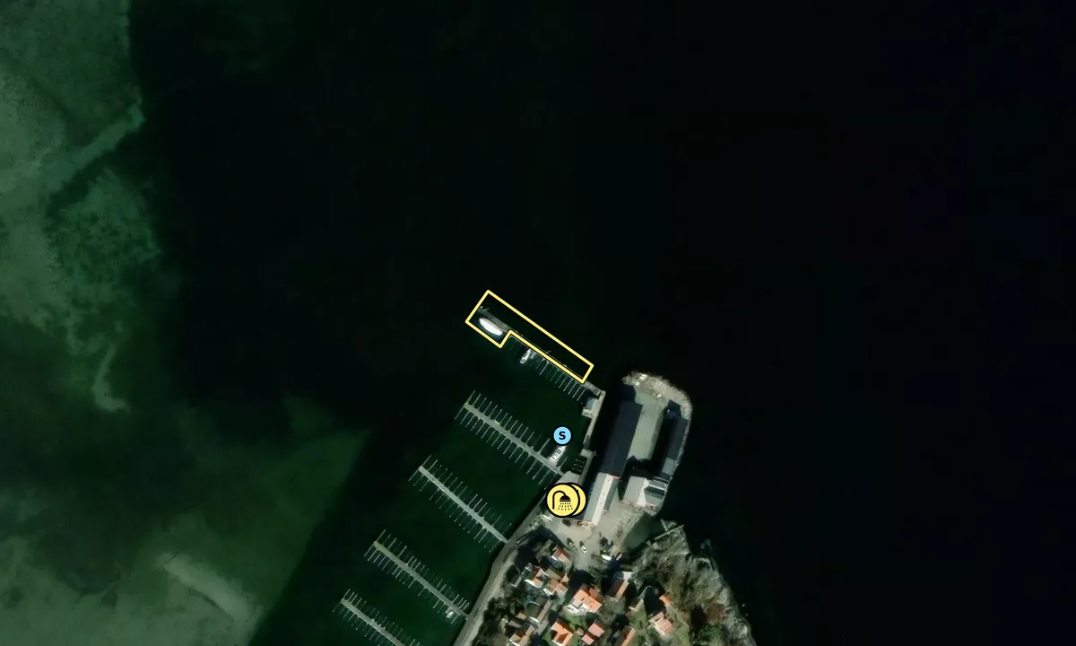 Satelite image of Höviksnäs båtforening