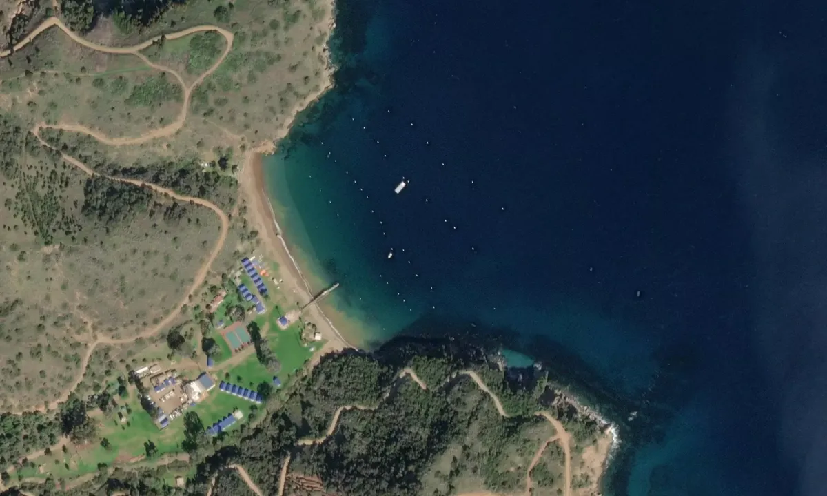 Flyfoto av Howlands Landing