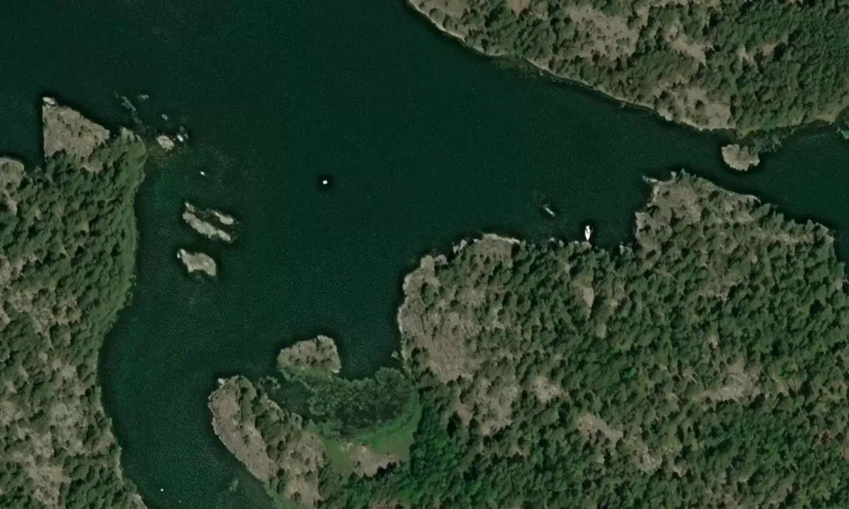 Satelite image of H:s lilla udde
