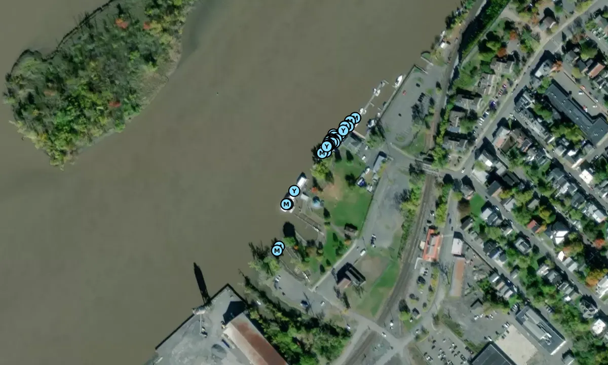 Satelite image of Hudson City Commercial/Transient Dock