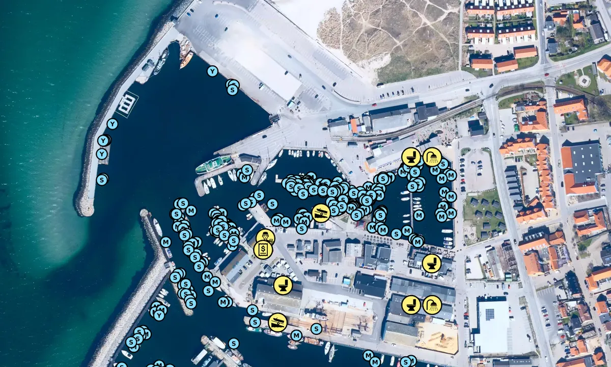 Satelite image of Hundested Havn