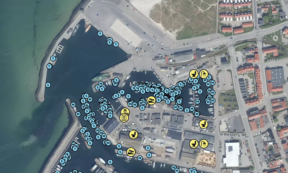 Satelite image of Hundested Havn