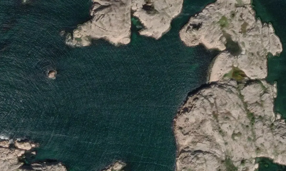 Flyfoto av Huöarna anchorage