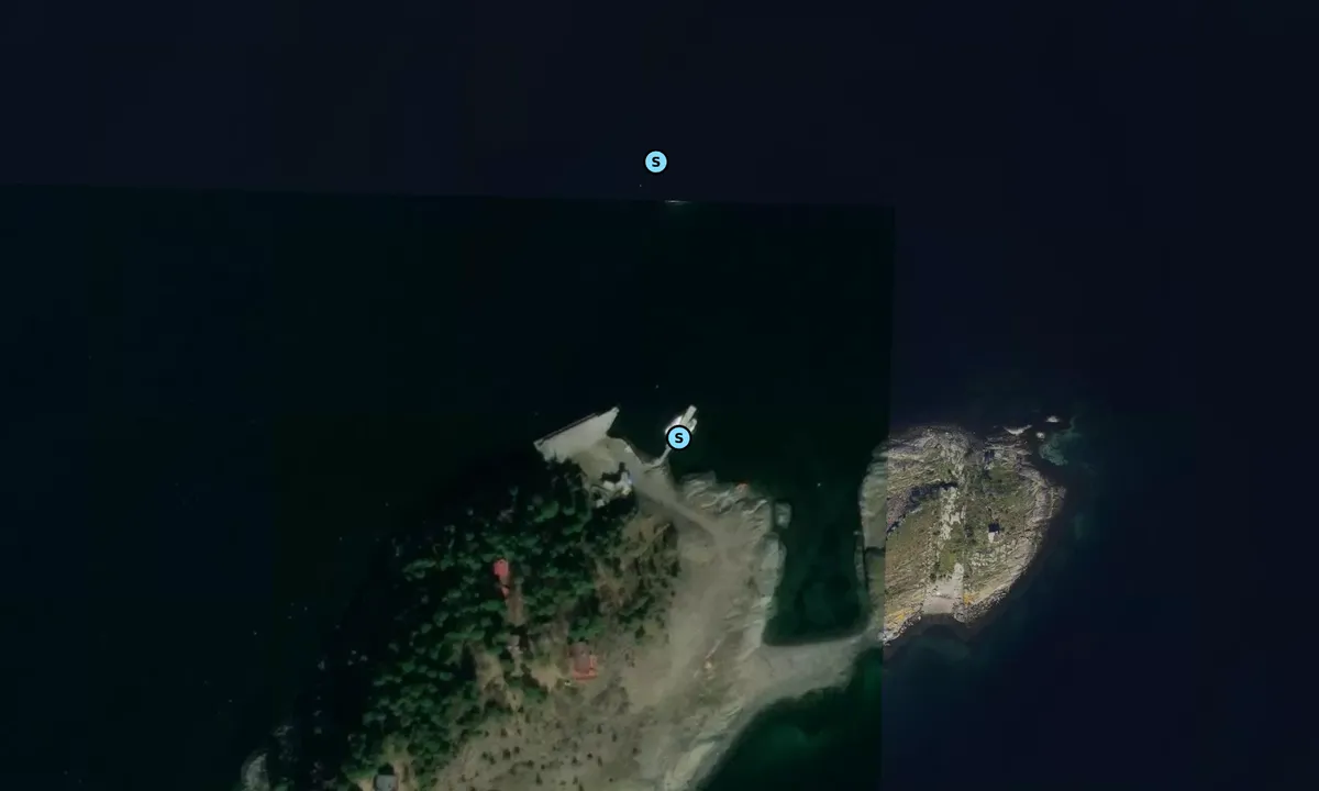 Satelite image of Husbergøya