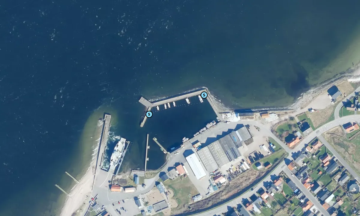 Satelite image of Hvalpsund Fiskerihavn