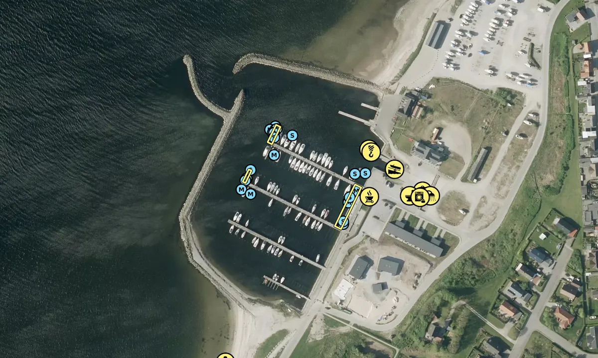 Satelite image of Hvalpsund Lystbådehavn