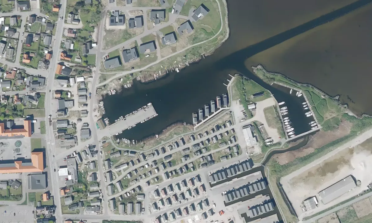 Satelite image of Hvide Sande Lystbådehavn