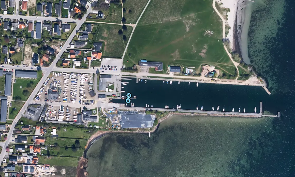 Satelite image of Hvidovre Lystbådehavn