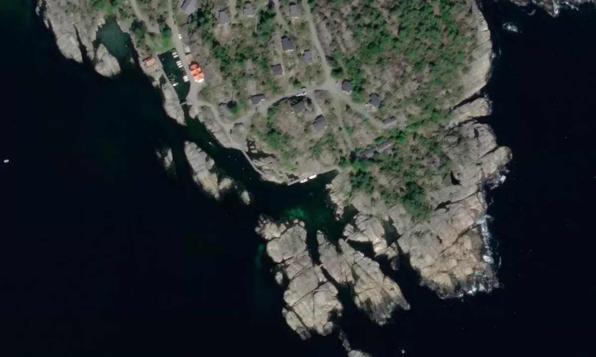 Satelite image of Hydrostranda Gjestehavn