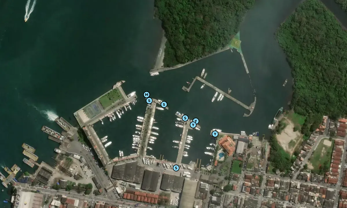 Satelite image of Iate Clube de Santos