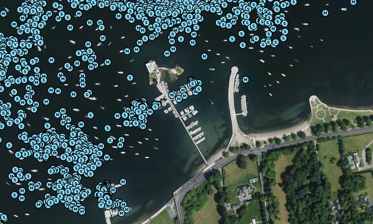 Satelite image of Ida Lewis Yacht Club - Newport