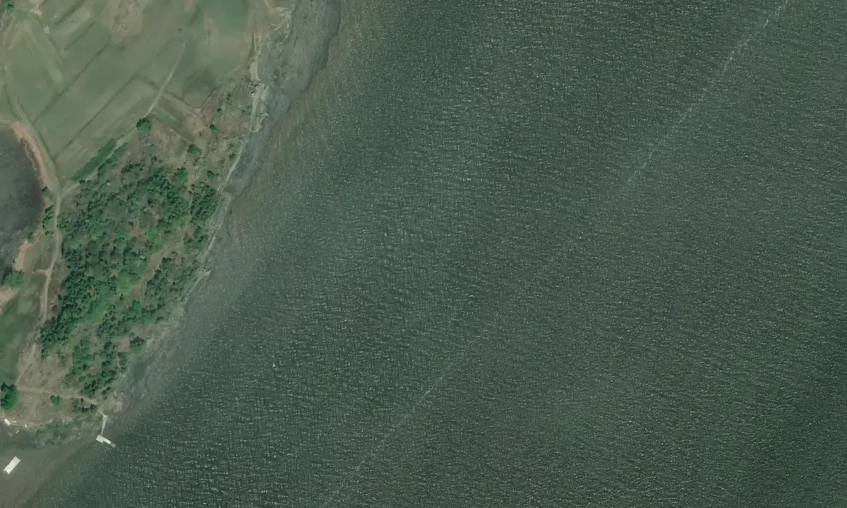 Satelite image of Ile aux Canots
