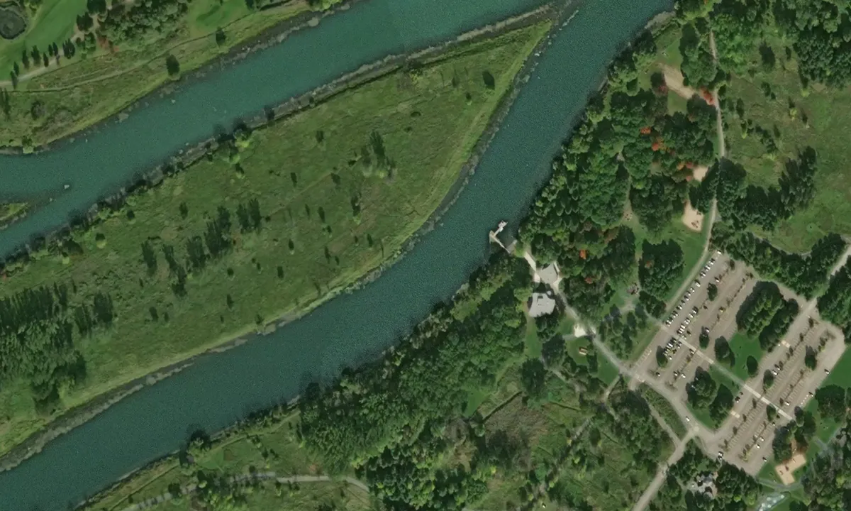 Flyfoto av Ile de boucherville