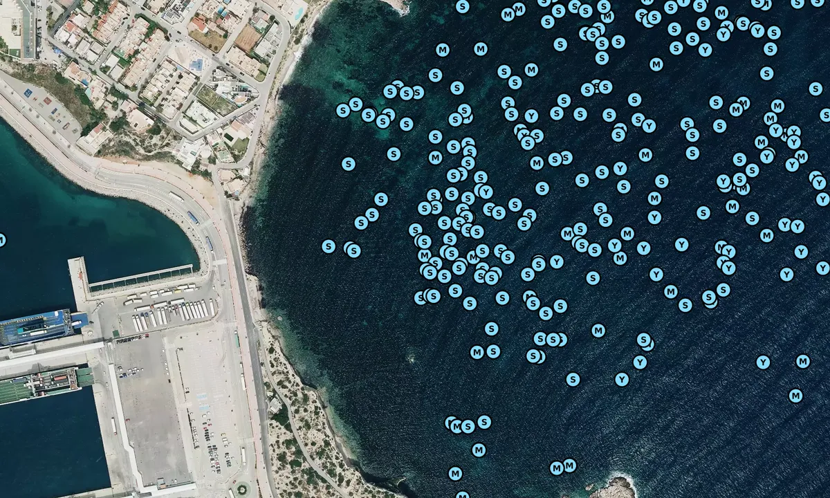 Satelite image of Illa Plana