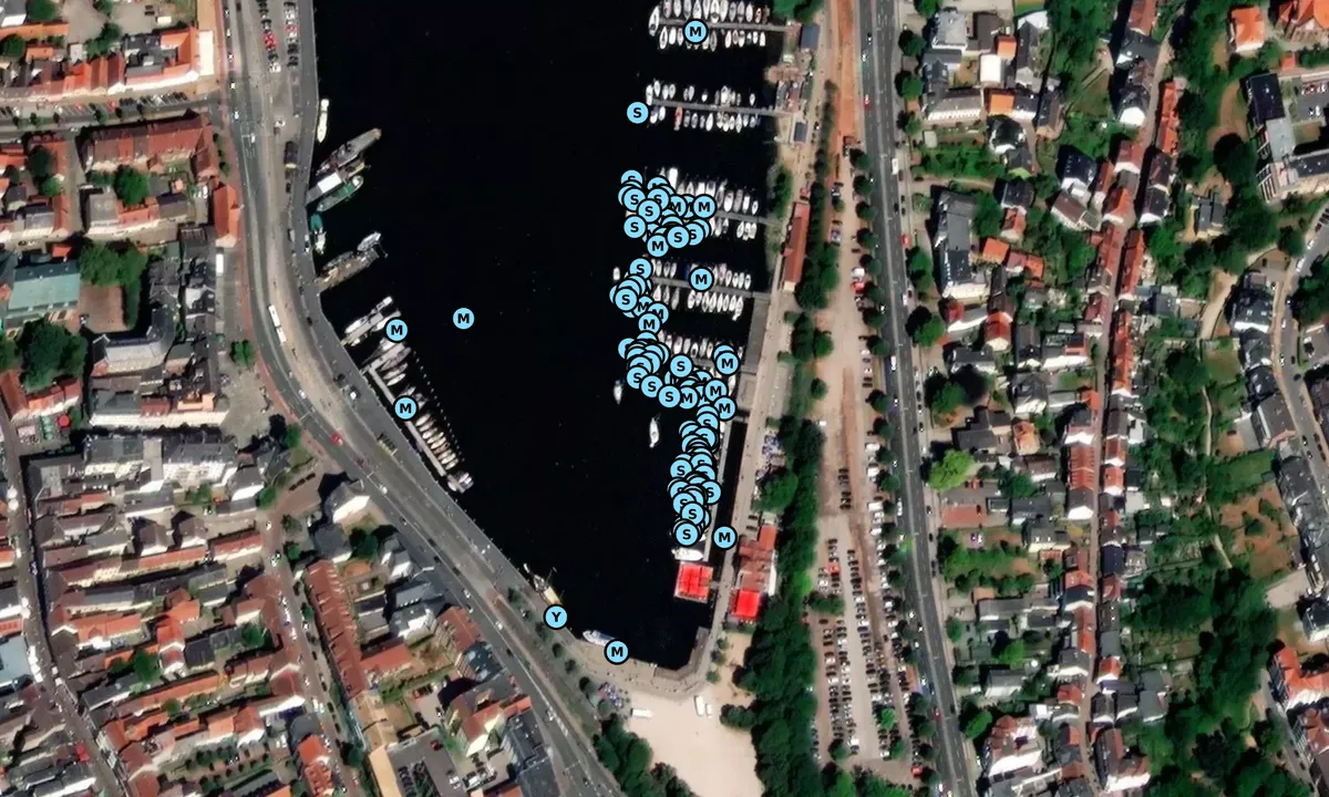 Flyfoto av Im Jaich Stadthafen Flensburg