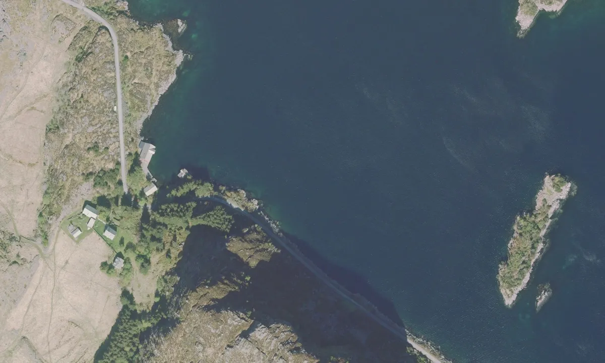 Flyfoto av Indre Hovdevågen