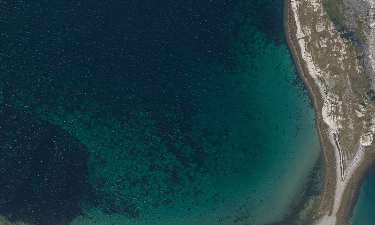 Flyfoto av Indre Lamøya
