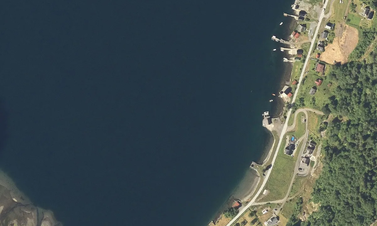 Flyfoto av Indrefjorden
