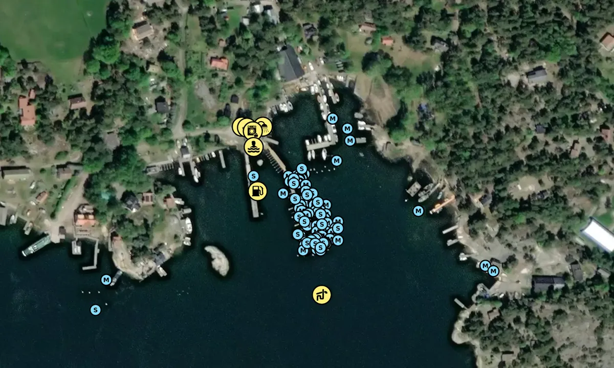 Satelite image of Ingmarsö Gästhamn