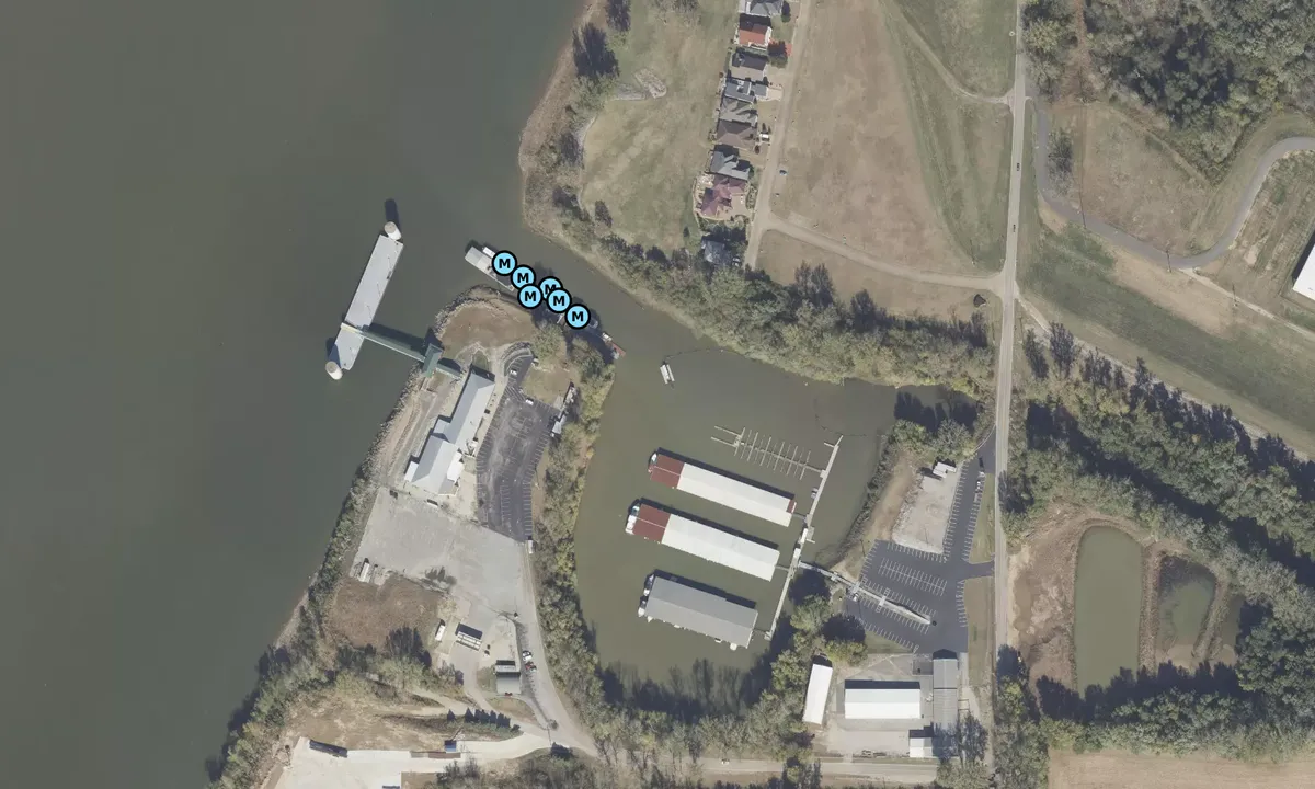 Satelite image of Inland Marina - Vanderburgh